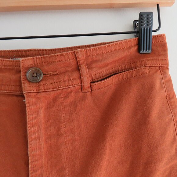 EVERLANE The Lightweight Straight-Leg Crop Pants in Burnt Orange Utility Size 0 - Picture 5 of 15